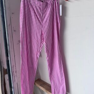 Pink Gingham Pants